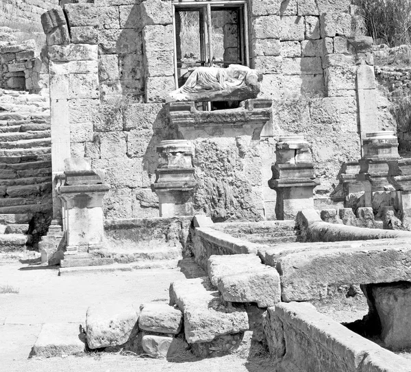 Bush poort in Athene de oude stenen constructie van de kolom — Stockfoto