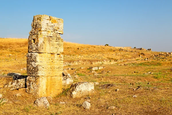 Historia pamukkale gamla konstruktion i Asien — Stockfoto