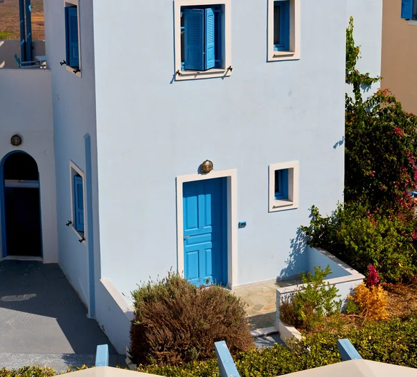 Santorini ilha grega casa velha no céu e casa archit — Fotografia de Stock