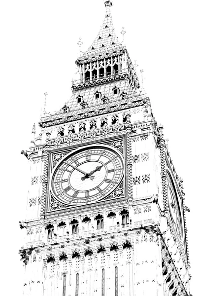 Engeland leeftijd stad in Londen big ben en historische oude construc — Stockfoto