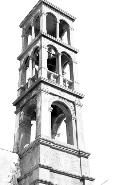 Mykonos arquitectura antigua fondo blanco cruz en santo — Foto de Stock