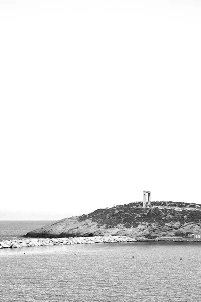 Skum och skum Grekland från båt öarna i Medelhavet se — Stockfoto