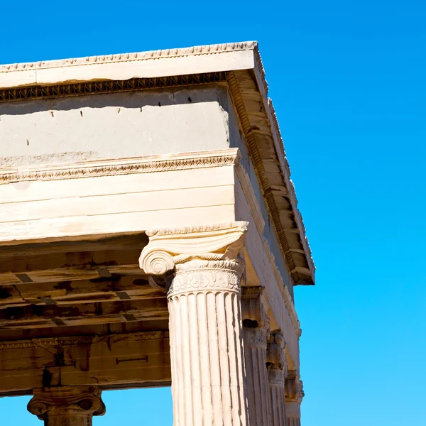 Europe greece  acropolis athens   place  and  historical    in t — Stock Photo, Image