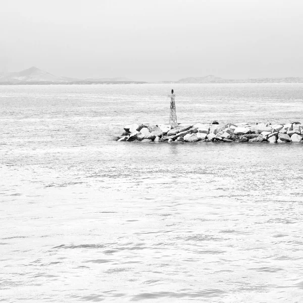 Schuim en schuim Griekenland van de boot-eilanden in de Middellandse Zee se — Stockfoto