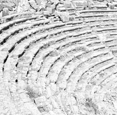  Türkiye'nin Avrupa termessos içinde eski tiyatro soyut t kırık