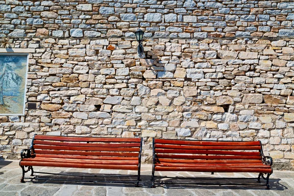 Im Steinpflaster der griechischen Insel — Stockfoto