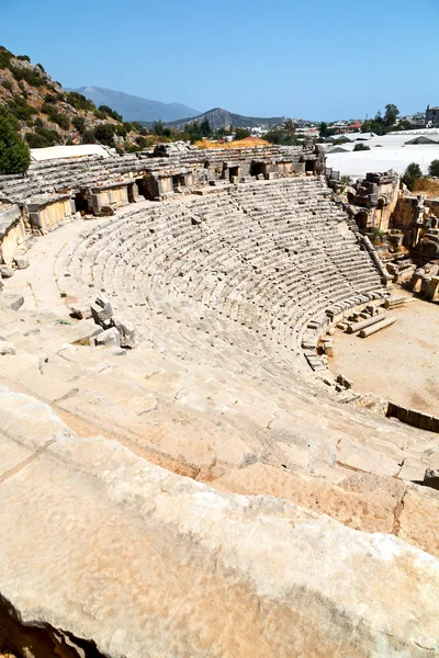 Archäologie Theater Truthahn und einheimisches Grab — Stockfoto