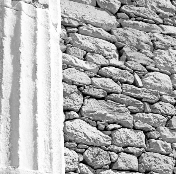 En athens la vieja columna piedra construcción asia greece —  Fotos de Stock