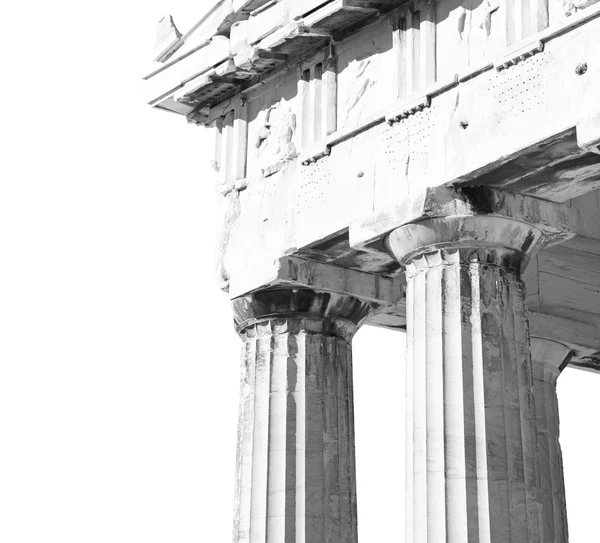 In greece the old architecture and historical place parthenon at — Stock Photo, Image