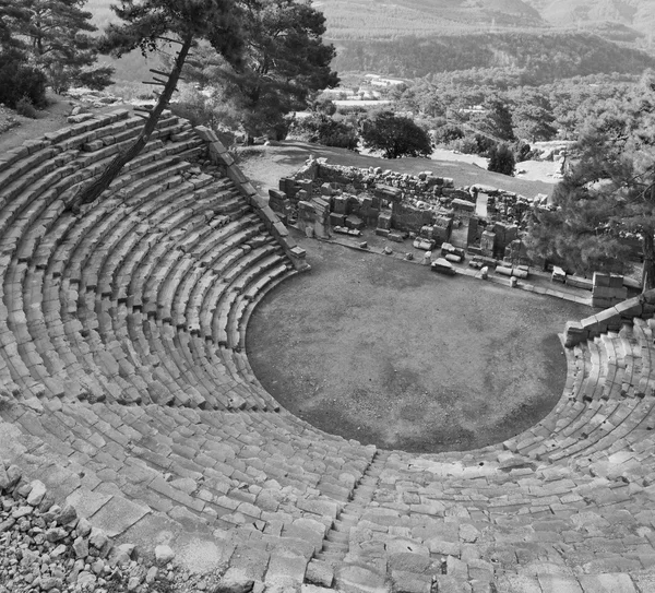 Taş ve antalya arykanda Türkiye Asya gökyüzü tiyatroda bir — Stok fotoğraf