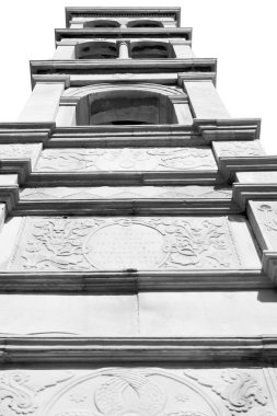  Mykonos eski mimari beyaz arka plan çapraz santo içinde