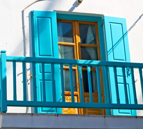 In the isle of greece antorini europe old house and white color — Stock Photo, Image