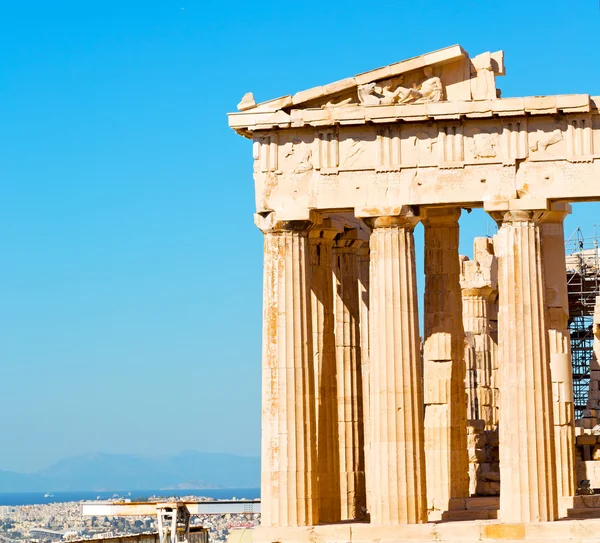 Europe greece  acropolis athens   place  and  historical    in t — Stock Photo, Image