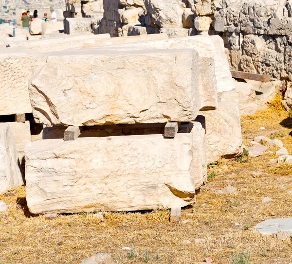 Europa griechenland akropolis athens platz und historisch in t — Stockfoto