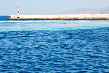 Deniz feneri santorini Akdeniz cruise