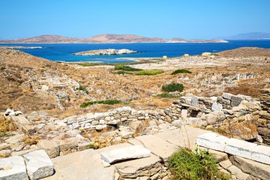 Tapınak Yunanistan Akropolis ve eski harabe site