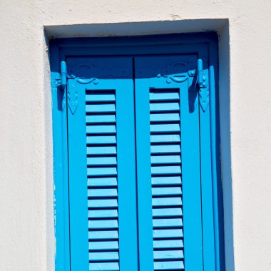Santorini Avrupa Yunanistan eski mimari ve mavi venetia içinde