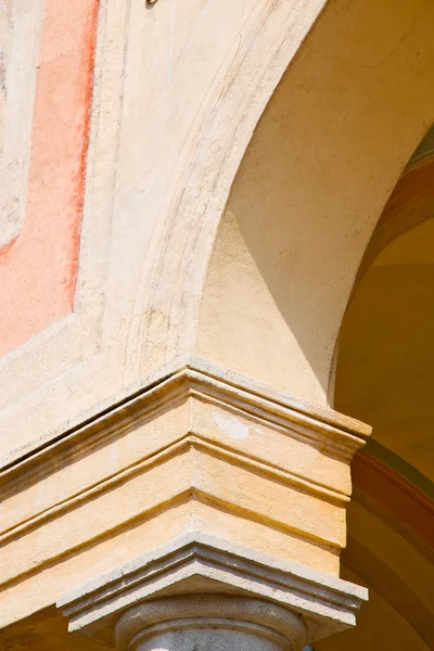 Abstract old column in the  country  of europe  brick — Stock Photo, Image