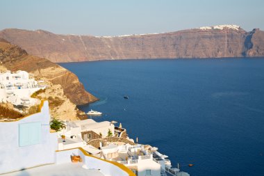 tatil Avrupa santorini eski gökyüzünde