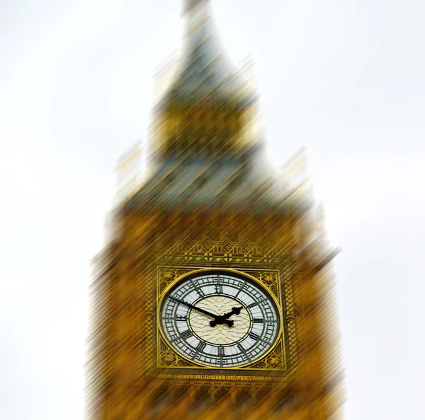 Engeland leeftijd stad in Londen de big ben en wazig — Stockfoto