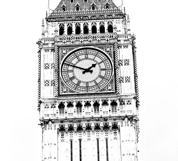 England  aged city in london big ben and historical old construc — Stock Photo, Image