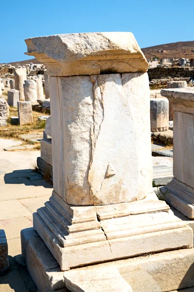 Archéologie en grec le et ancien site — Photo