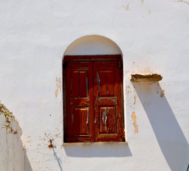 Yunanistan Avrupa eski mimari ve g antika penceresinde