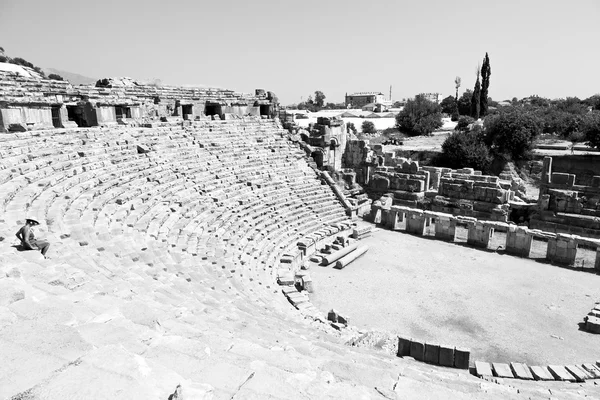 Myra Türkiye Avrupa eski Roma Nekropolü tiyatroda Arkeoloji — Stok fotoğraf