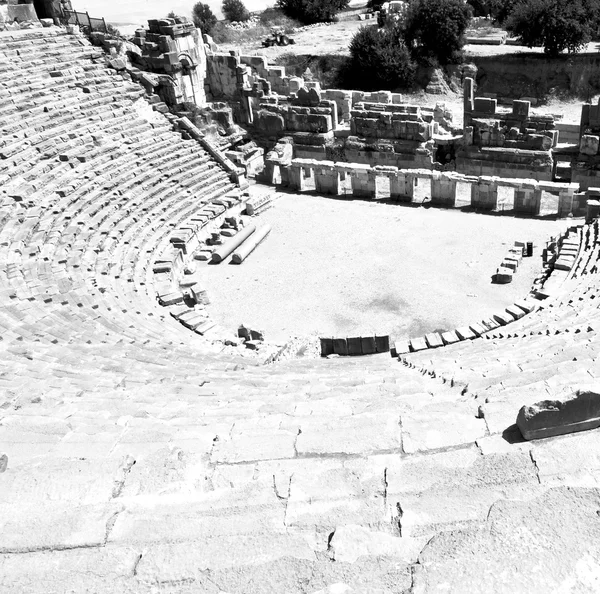 在玛拉土耳其欧洲老罗马墓地考古剧场 — 图库照片
