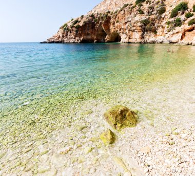 Asya thurkey antalya Likya'nın yolu su kayalar ve gökyüzü n yakınındaki