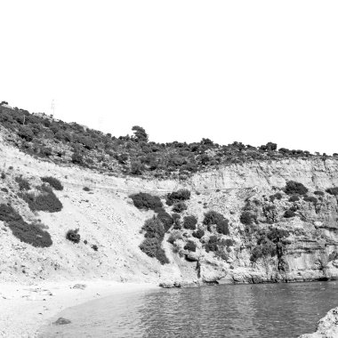 Asya thurkey antalya Likya'nın yolu su kayalar ve gökyüzü n yakınındaki