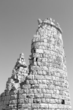  perge eski inşaat Asya Türkiye'de sütun ve roma