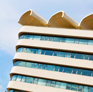 soyut gökdelen ve gökyüzü Avrupa Yunanistan arka plan metni