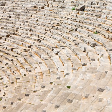   Türkiye'nin Avrupa myra ste eski tiyatro soyut dokusuna