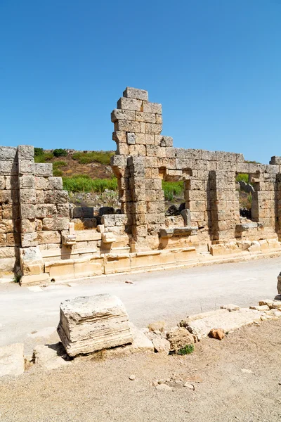 W perge stare Budownictwo Azja Turcja — Zdjęcie stockowe