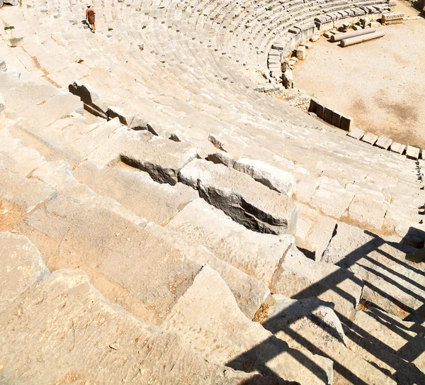 Nekropolii i miejscowych grobowiec kamień archeologia teatr w moim — Zdjęcie stockowe