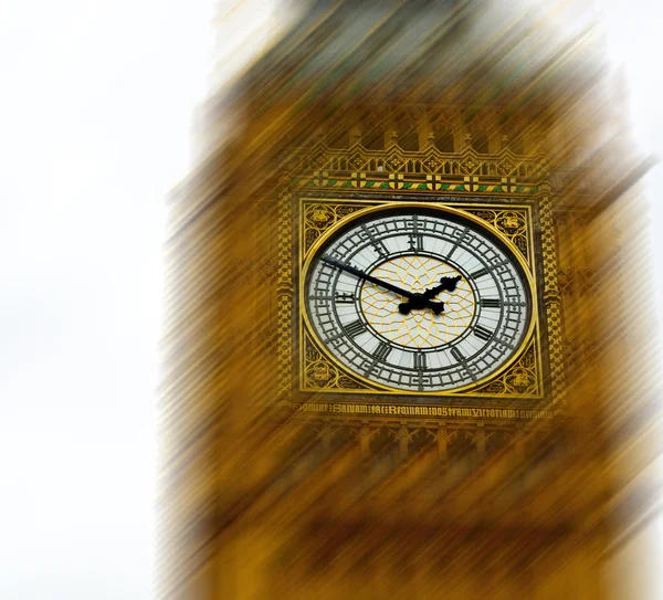 England envejecido ciudad en londres grande ben borrosa —  Fotos de Stock