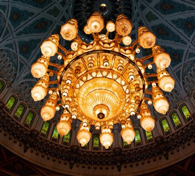 Umman muscat eski cami ve antika cam avize