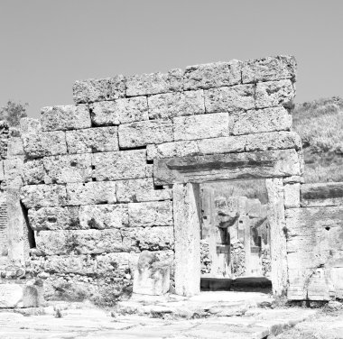  perge eski inşaat Asya Türkiye'de sütun ve roma