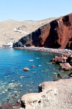 su ve deniz Akdeniz kıyı şeridi kırmızı 