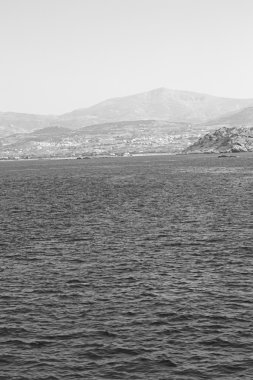 eski cyclades Adası Limanı ve tekne santorini naksos tarihinin