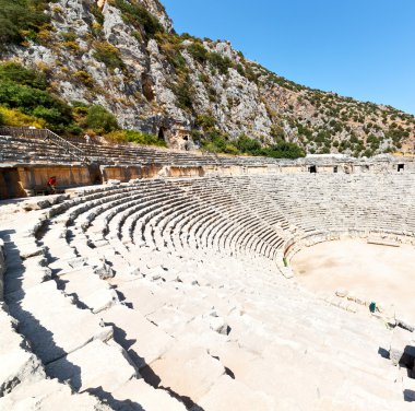  myra Türkiye Avrupa eski Roma Nekropolü tiyatroda Arkeoloji
