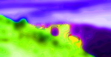 Doktor soyut renkler ve bulanık adam