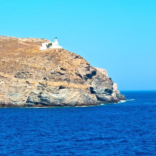 Schiuma e schiuma greca dalle isole barca in se mediterranea — Foto Stock