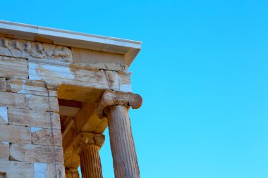   tuğla Avrupa'nın Atina Akropol ve gökyüzü