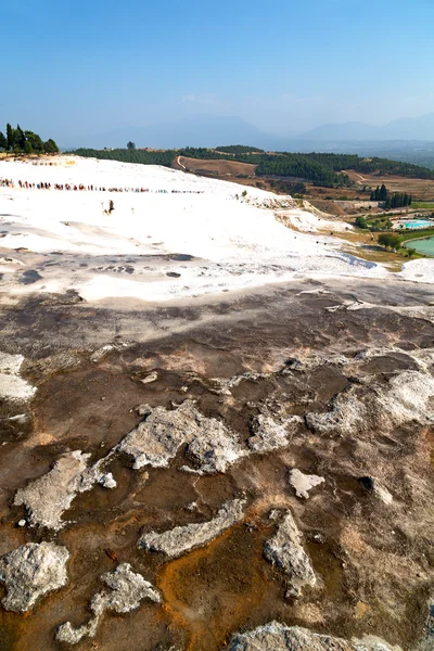 Bagno e in pamukkale — Foto Stock