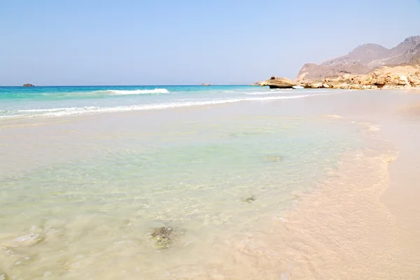 In oman coastline sea  beach relax — Stock Photo, Image