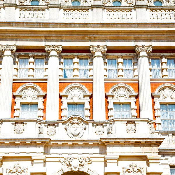 Old construction in england europe london wall antique and light — Stock Photo, Image