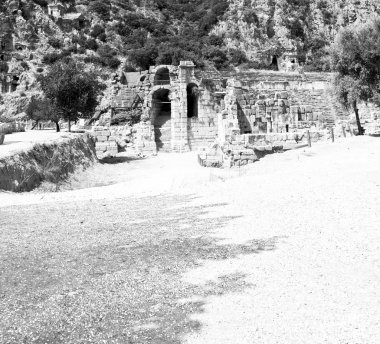 Myra Türkiye Avrupa eski Roma Nekropolü ve yerli mezar s