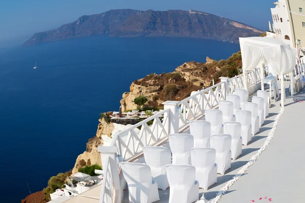 Nel mare di santorini Grecia isola europa anniversario e ma — Foto Stock